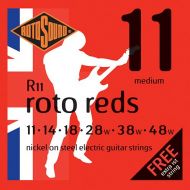 Rotosound R11 Roto Reds Nickel On Steel Electric Guitar Strings - .011-.048 Medium